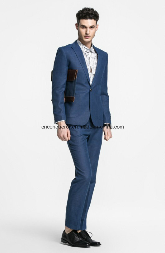 Bespoke Full Canvas Gray Business Men Suit