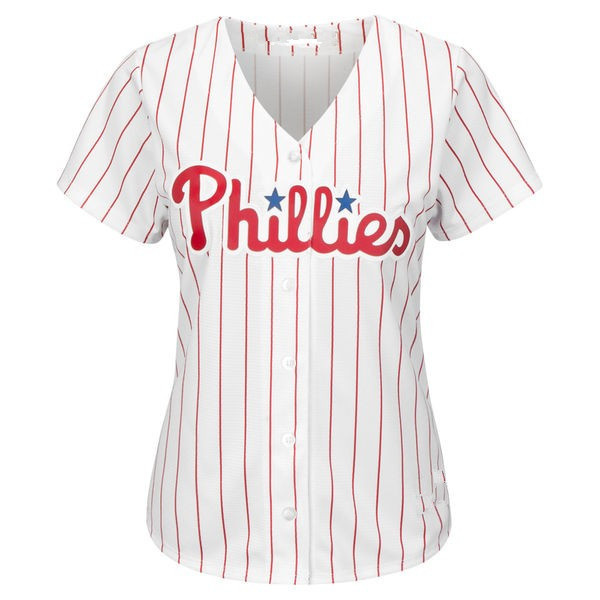 Women's White Red Home Cool Base Custom T Shirt