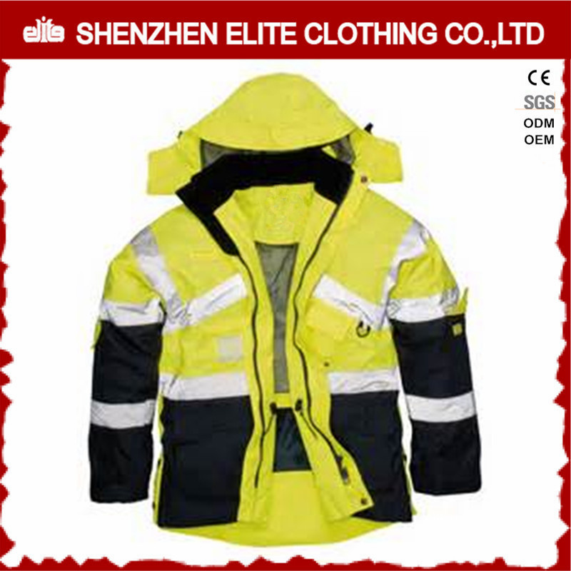 High Visibility Waterproof Reflective Work Jacket for Men (ELTSJI-1)