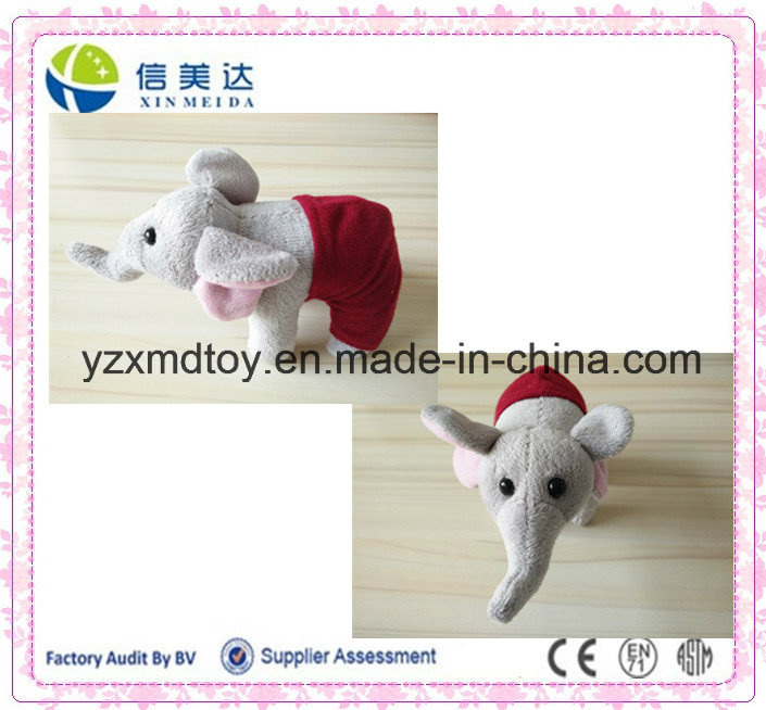 10cm Cheap Custom Plush Elephant Toy with Pant