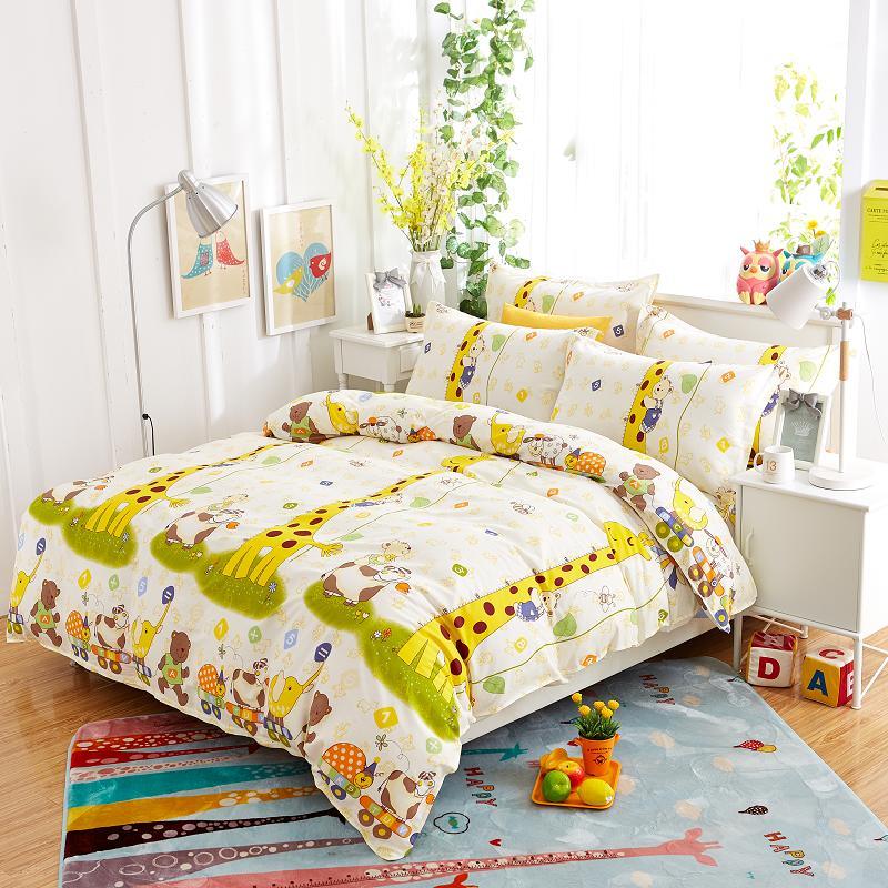 Home Textile 3 PCS 4 PCS Cotton Bed Linen Bedding Set