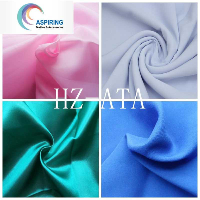 100% Polyester Satin Fabric/Minimatt Fabric/Pongee Fabric/Taffeta Fabric