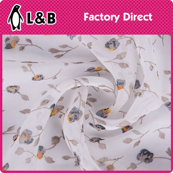 High Quality New Design Popular Digital Chiffon Printed Fabric