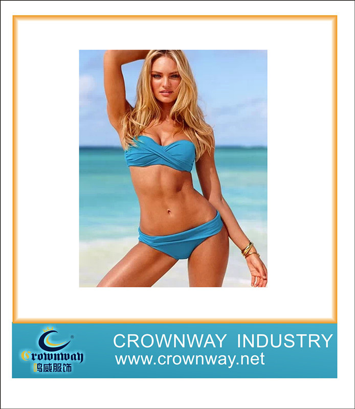 2014 Popular Breathable Bikini Without Strap, Bandeau Top