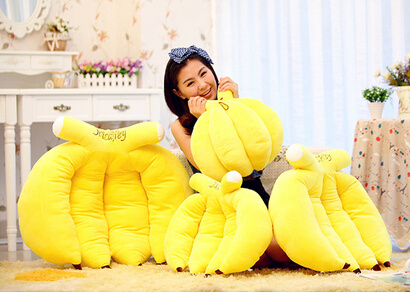 Cute Yellow Soft Polyester Cushion