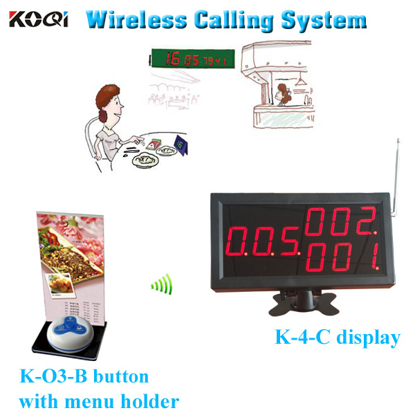 100% Waterproof Press The Button on Table Restaurant Call System