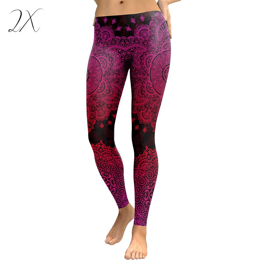 New Arrival Fitness 3D Printed Legging High Elasticity Pants Trousers