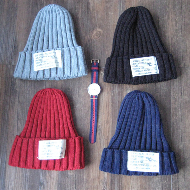 Winter Easy Basic Knitting Knitted Hat
