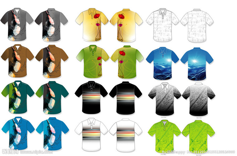 Fashion Nice Cotton/Polyester Printed Golf Polo Shirt (P036)