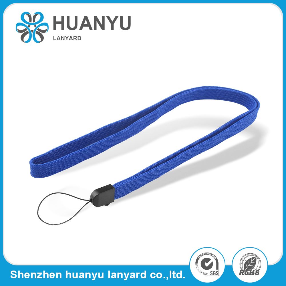 Printing Polyester Keychain Strap Neck Woven Zipper Lanyard