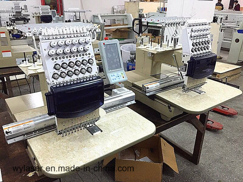 Computerize 15 Color Single Head Cap Flat Embroidery Machine Wy1501c