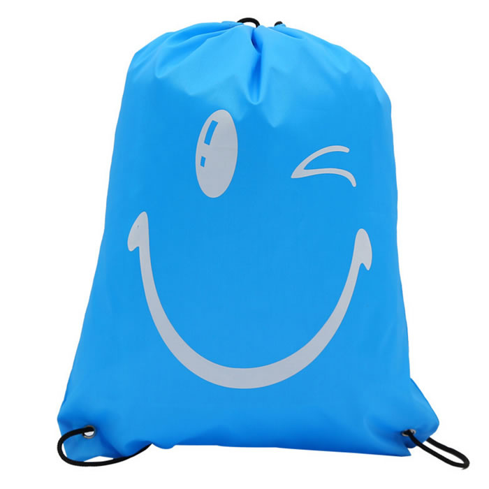 Promotional 210d Polyester Custom Drawstring Backpack
