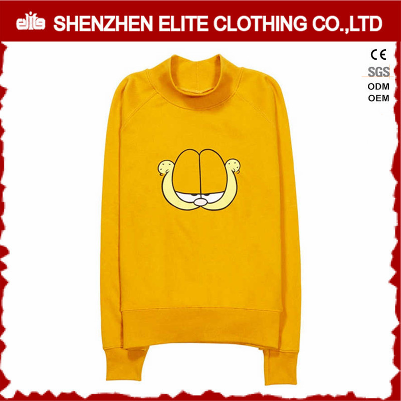 High Quality Competitive Price High Collar Sweaters Yellow (ELTHI-56)