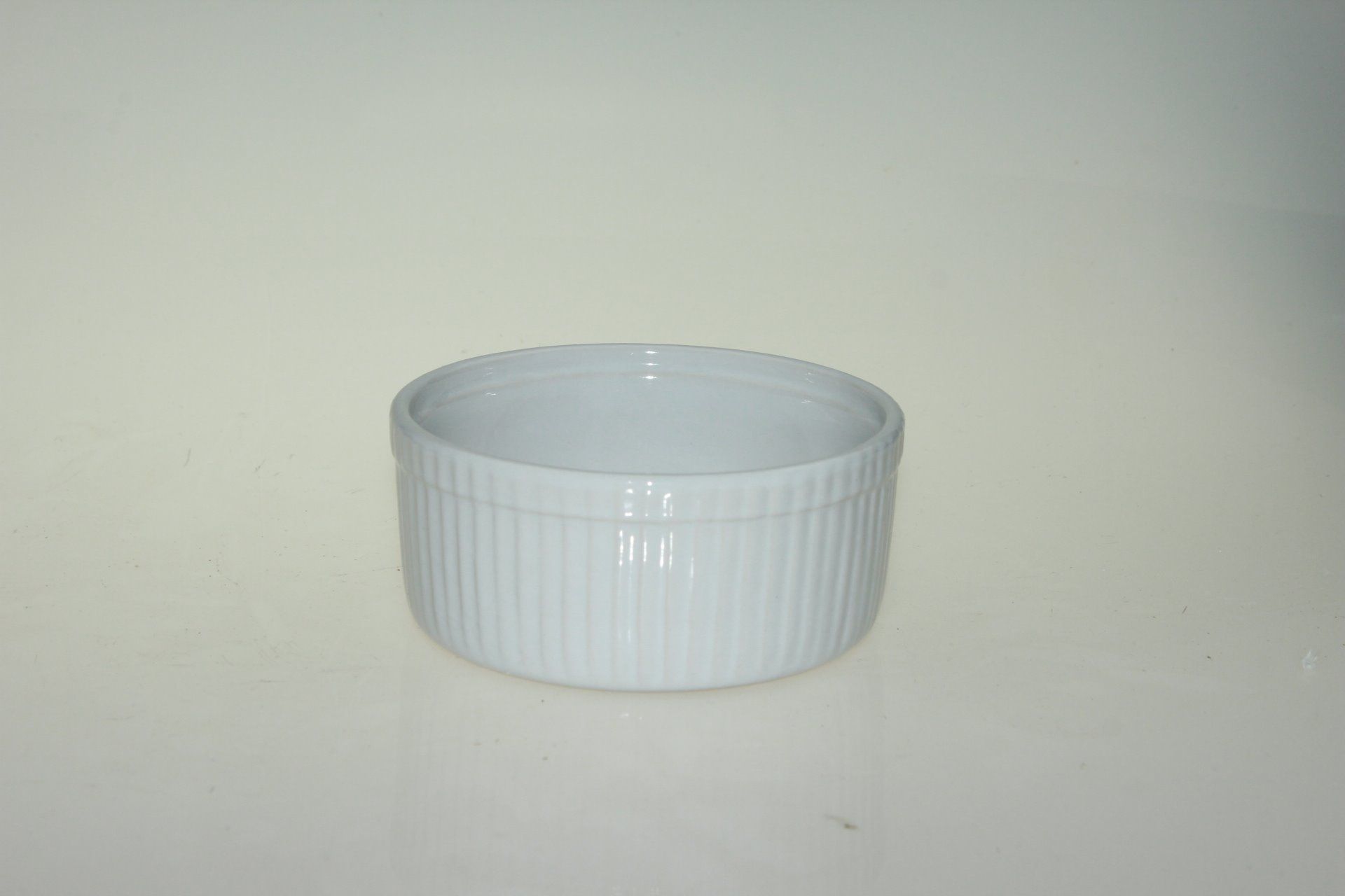 Bright White 10 Oz Buffle/Ramekin