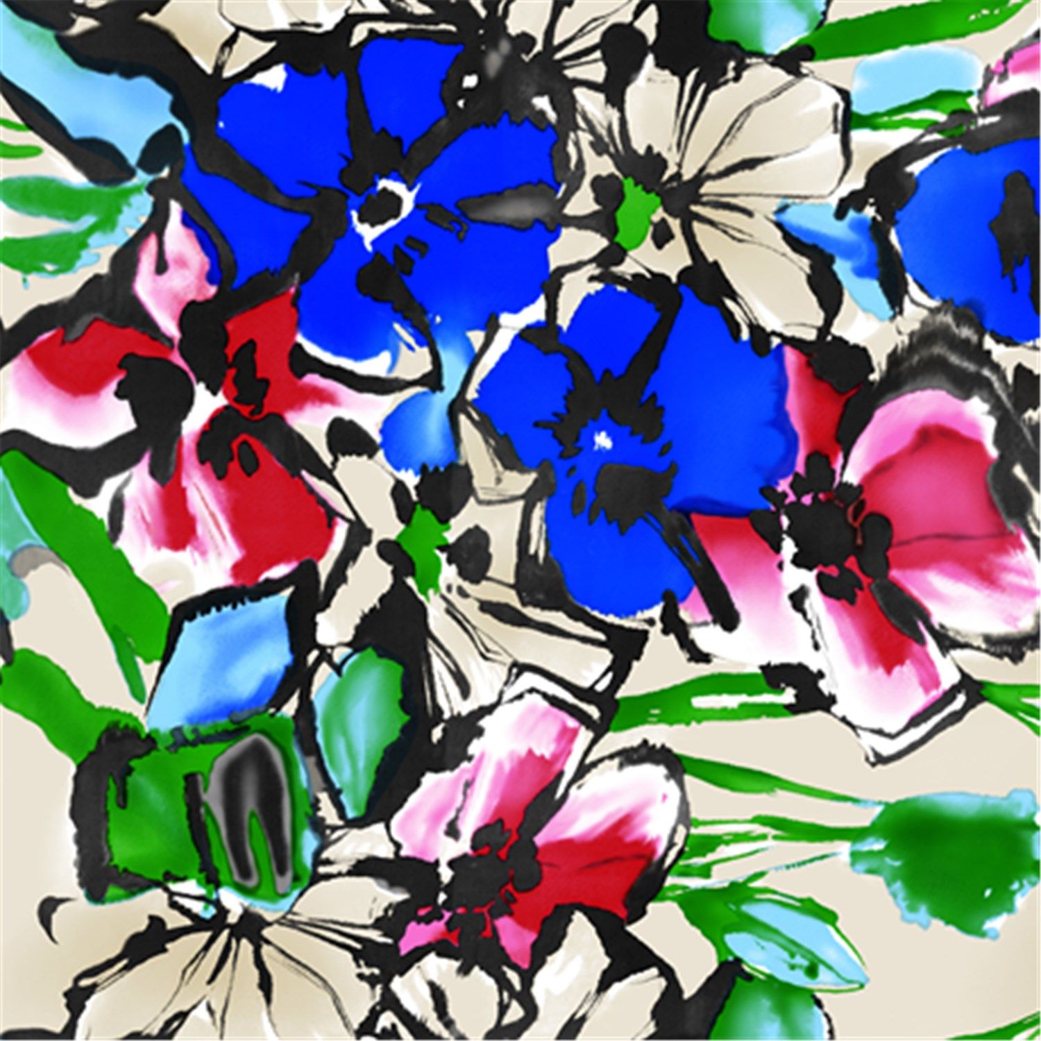 High Quality Custom Digital Printing Polyester Fabric (PPF-031)