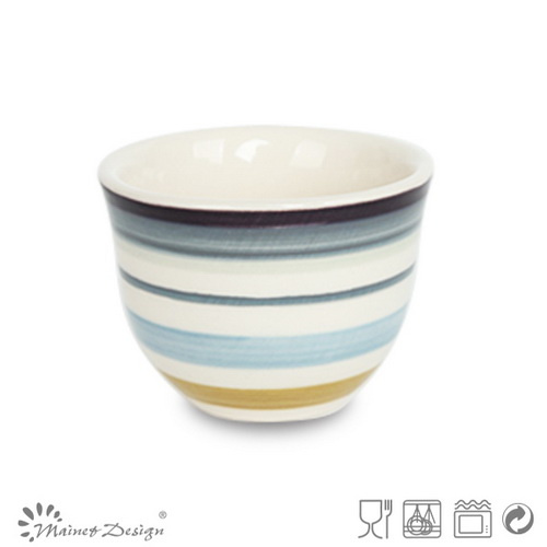 Handpainted Multi-Color Circle Ceramic Cup