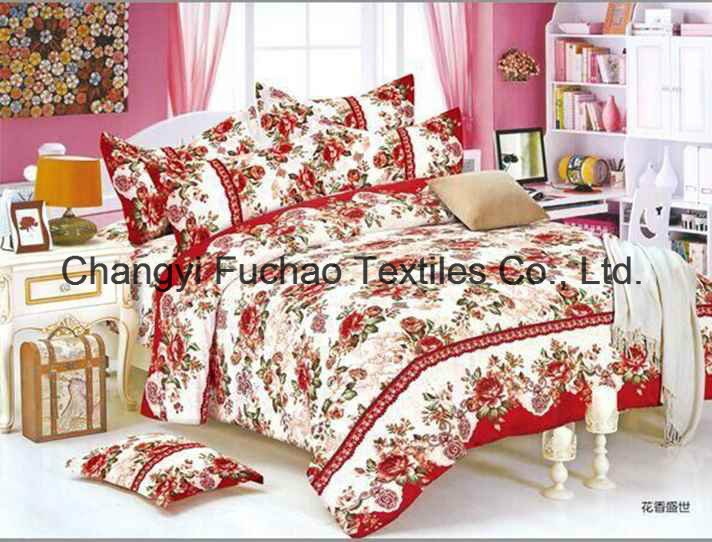 Reactive Printing Comfortable T/C 50/50 Bedding Set