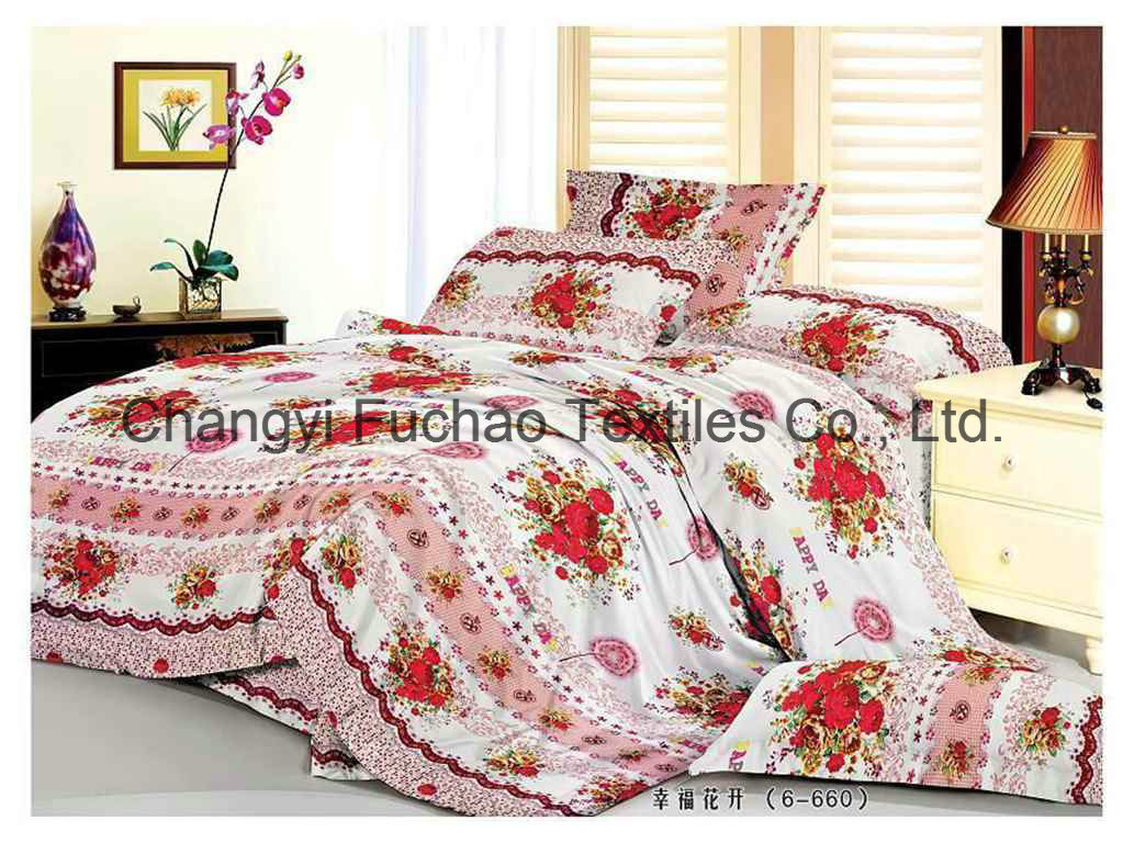 Luxury Poly/Cotton Jacquard Home Bedding Sheet Sets T/C 50/50