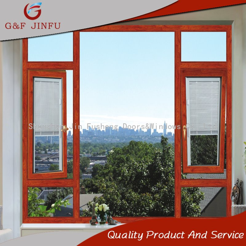 Aluminum Shutter Windows Aluminium Awning Window with Screen Netting