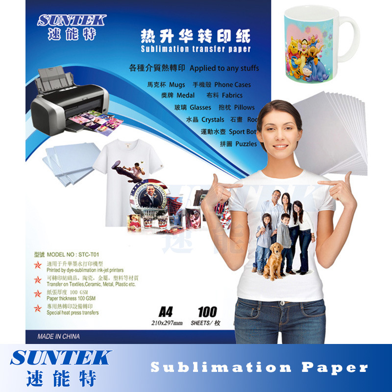 Ink-Jet Printing 100GSM A3 A4 Heat Sublimation Transfer Paper
