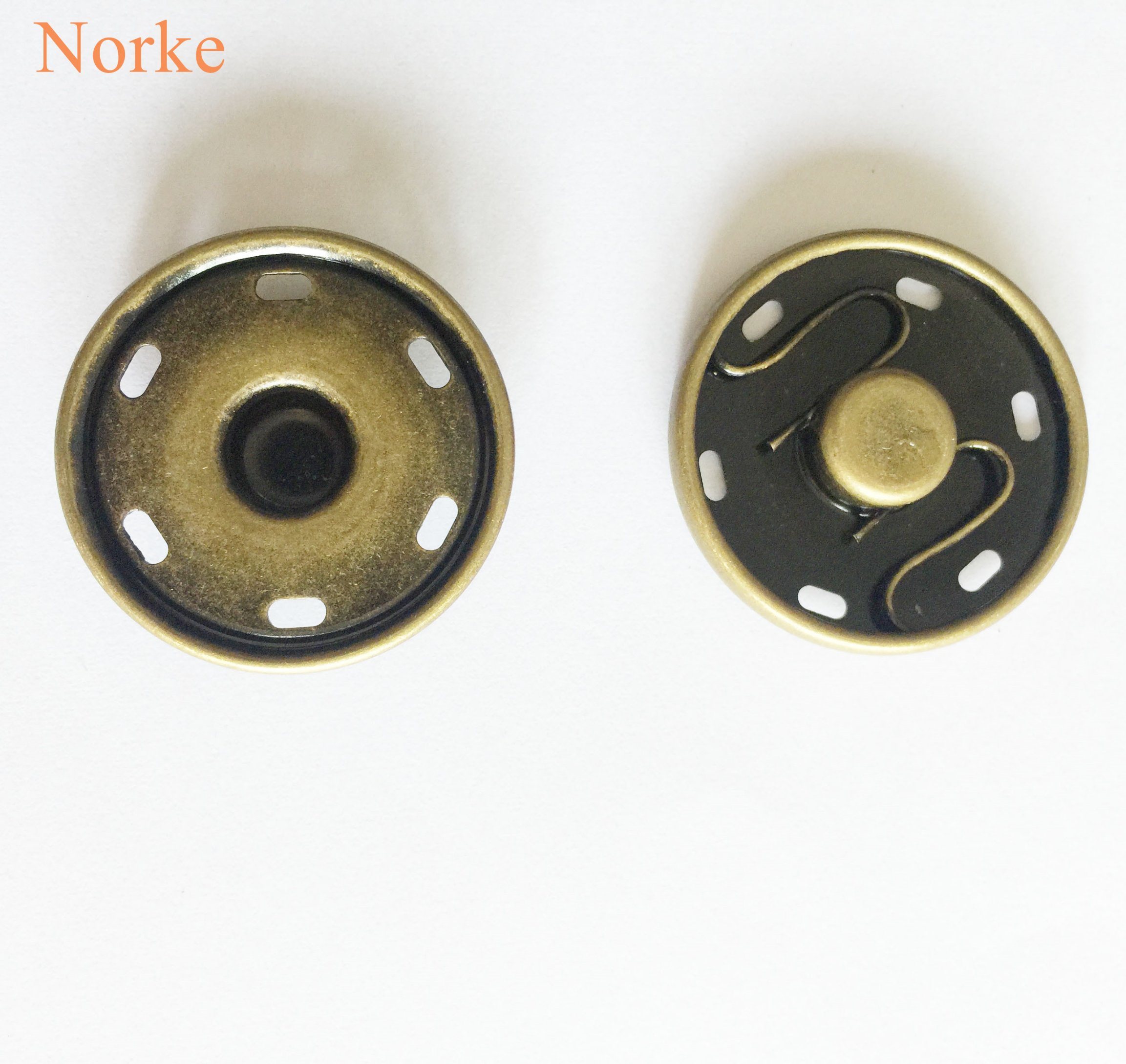 Metal Sew on Snap Fastener Press Studs Buttons