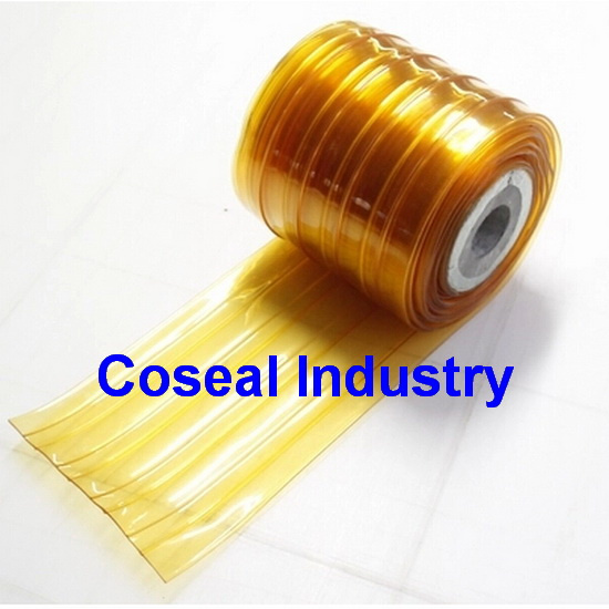 Double Ribbed Plastic PVC Strip Curtain with Standard En71