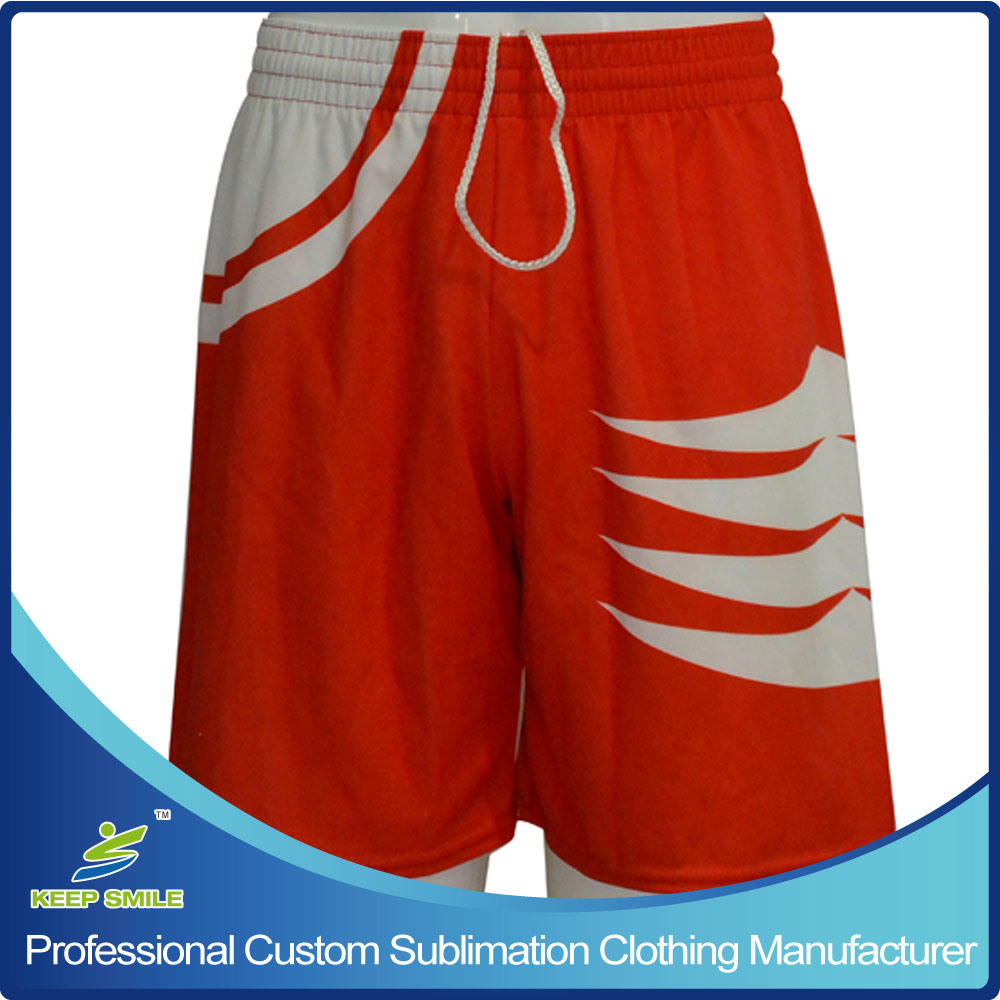 Sublimation Printing Boy's Sports Lacrosse Shorts with Custom Design