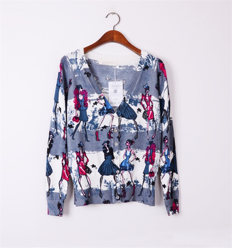 C1193 Knitted Cardigan with Modern Ladies for Ladies