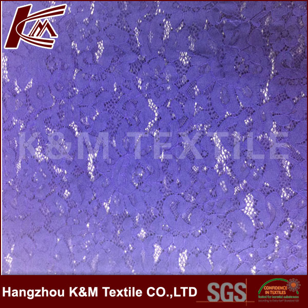 60GSM Single Color Fabric 100% Nylon Lace Fabric Jacquard