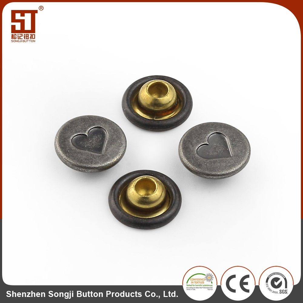 Custom Easy Round Metal Pron Snap Rivet Clothes Button