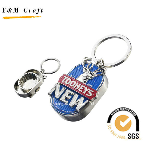 3D Bottle Cap with Bottle Opener Key Ring Ym1138