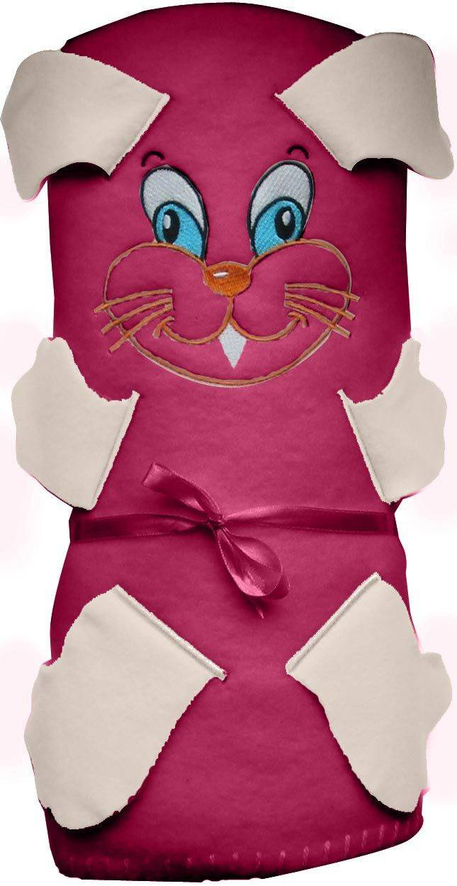 100%Polyester Polar Fleece with Applique Blanket