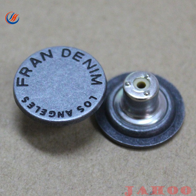 Custom New Fashion Pattern Jeans Shank Button for Pants