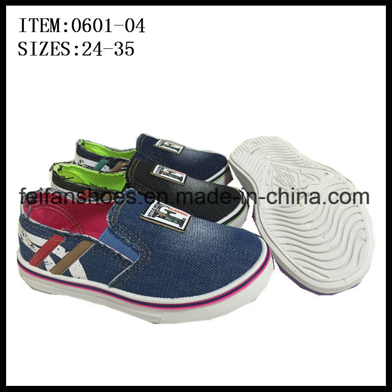 Children Slip-on Canvas Shoes Casual Sneaker Shoes (0601-04)