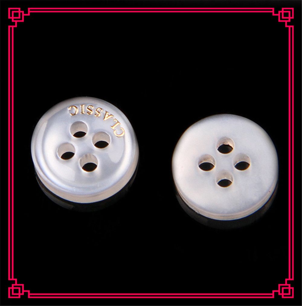 Transparent Resin Coat Buttons Circular Button Suit Shirt