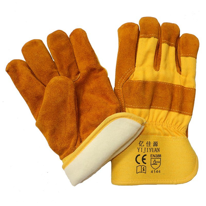Thinsulate Full Lining Winter Warm Leather Labor Gloves
