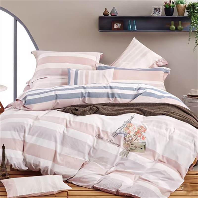 Microfiber Fabric Material and 12 Sets Per Box Quantity Bed Sheets