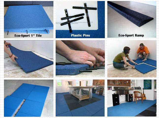 EPDM Interlocking Kids Outdoor Playground Rubber Floor Mat