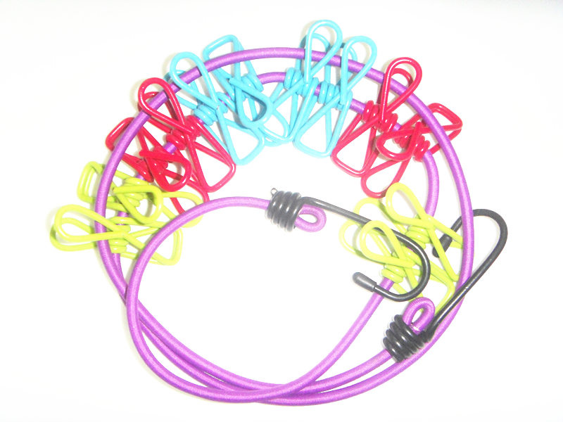High Quality Elastic Retractable Clothesline with Clip
