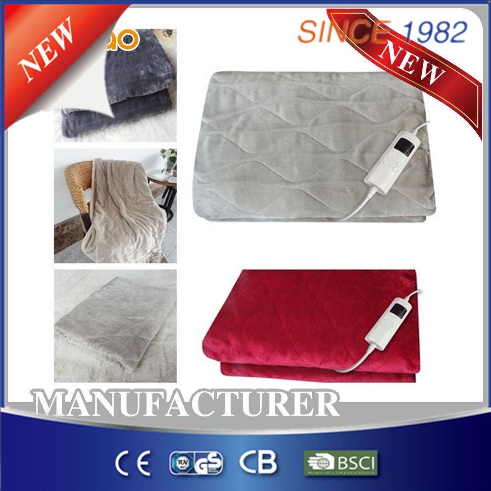 Certified Fleece Electric Over Blanket with Timer and Overheat Protection