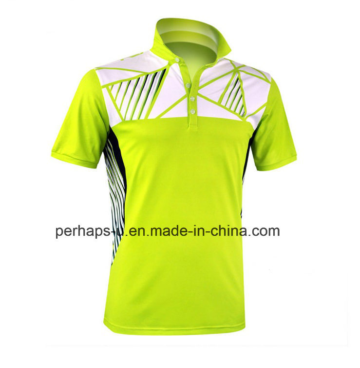 Custom Unisex Badminton Polo Shirt with Print Logo