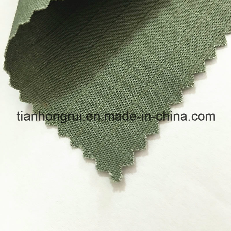 100% Cotton Fabric with Flame Retardant Coated Flocking Fabric for Working Clothes