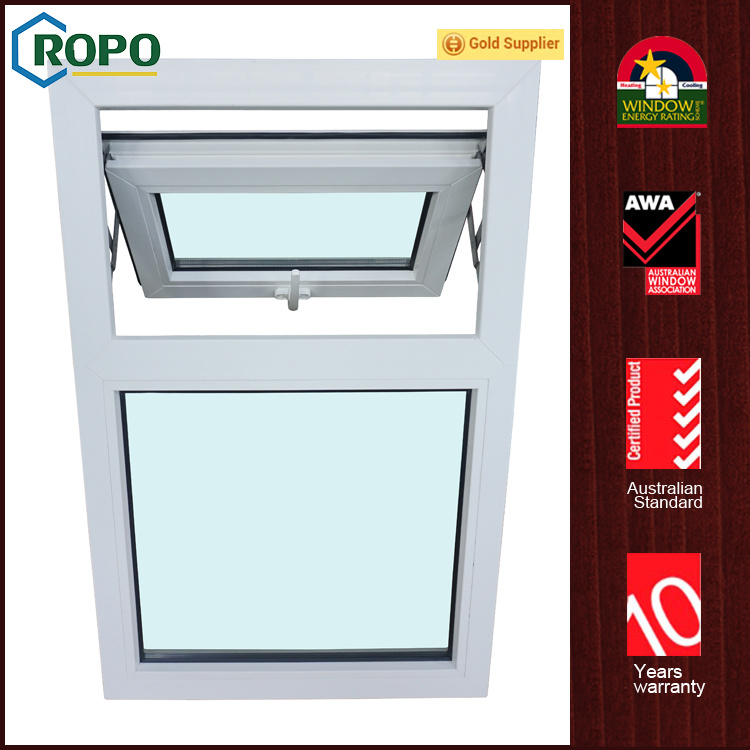 Australian Standard UPVC Double Glazed Windows, PVC Awning Windows