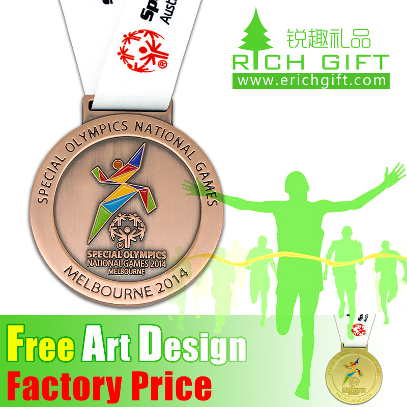 Plating Metal Souvenir Gold/Silver/Copper Medal with No Mini