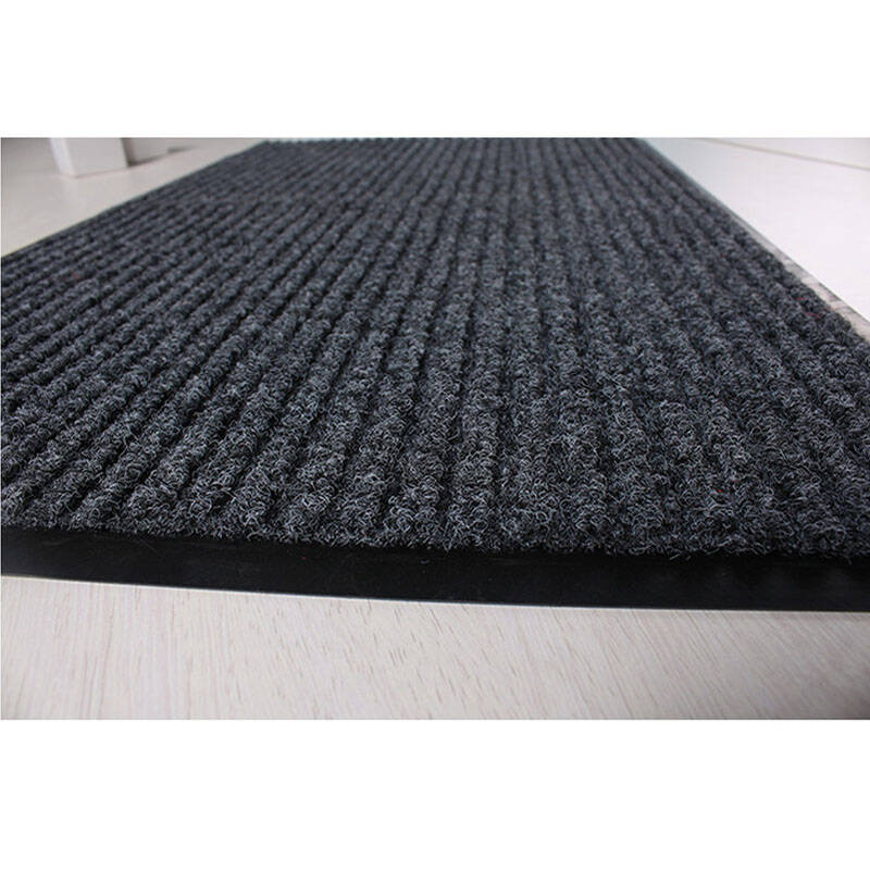 China 100% Polyester The Grey Double Stripe Carpet