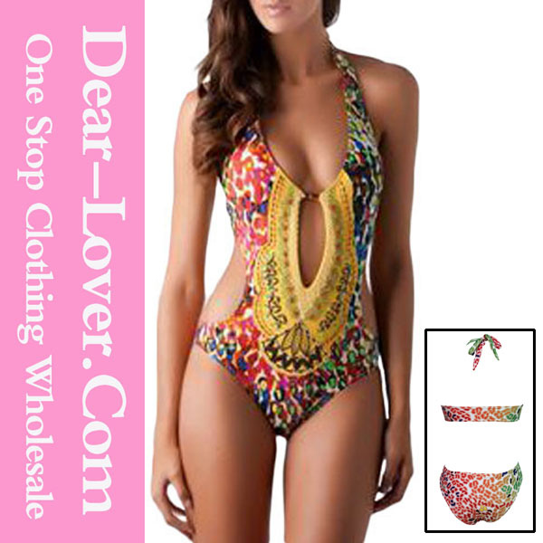 Green Strapless Top Low Rise Bottom Bikini