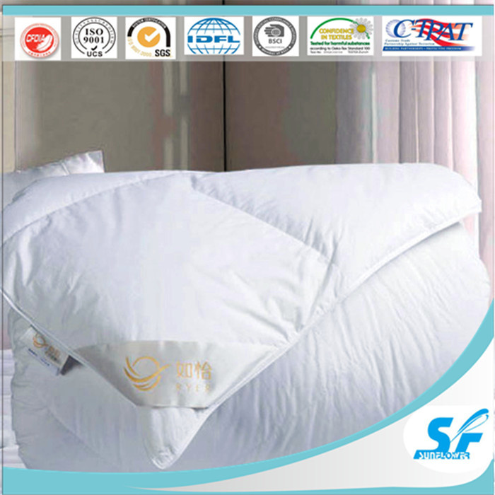 100% Cotton Fabric Baffle Quilt Goose Down Feather Quilt Duvet Cover