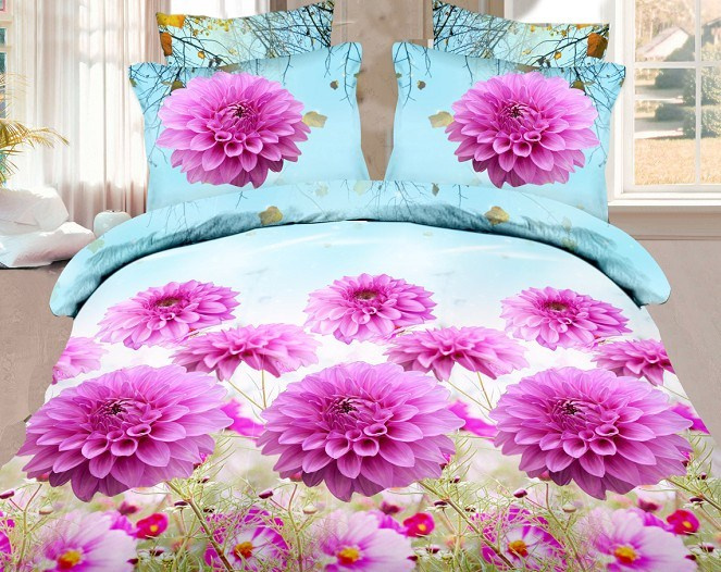 2015 New Design Sexy Red Rose Bedding Set Luxury 3D Bedding Set