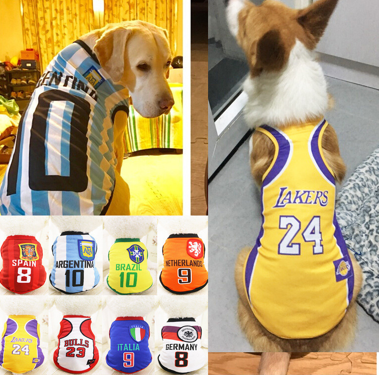 Fashion Sports Dog Jersey Pet NBA Tee for Large Pets
