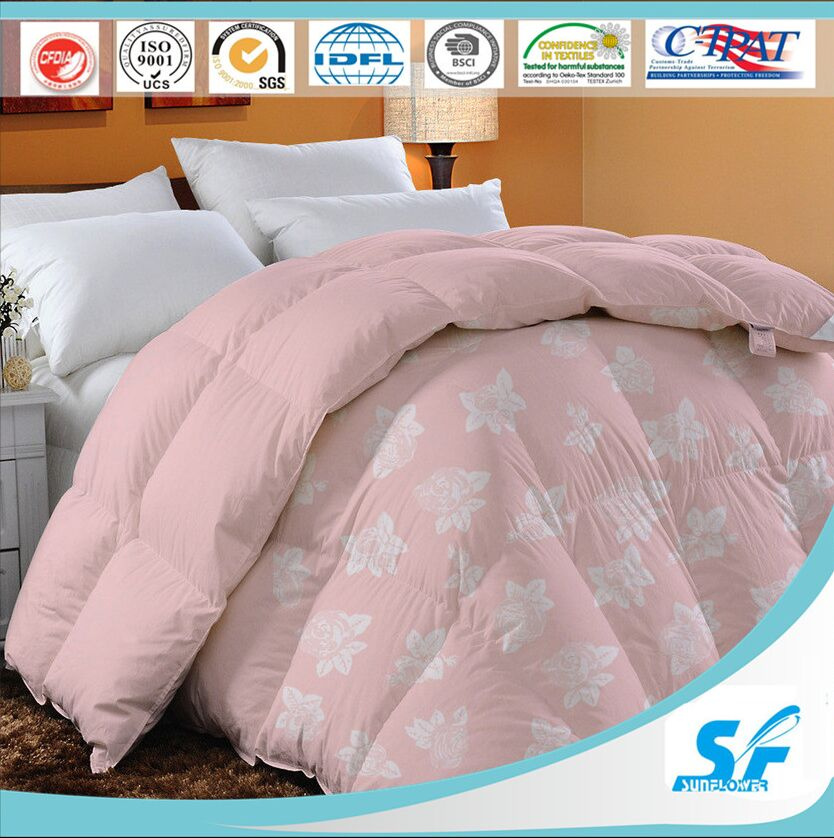 Reactive Printed Fashion Bedding 100% Cotton Luxury Down Comforter /Goose Down Duvet